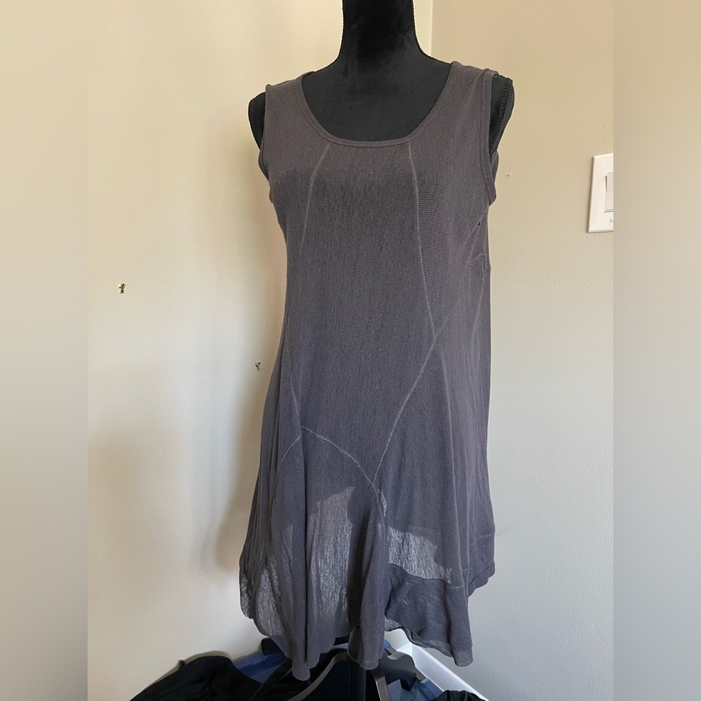 Deco Gray Sleeveless Dress
